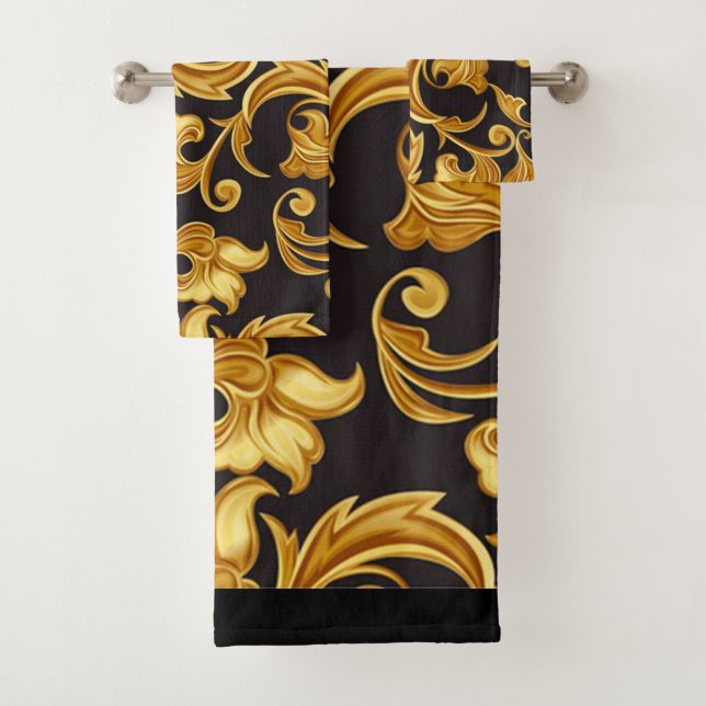 Or noir floral (En situation)
