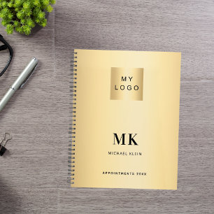 Or noir monogramme initiales affaires 2026