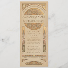 Or Nouveau Deco des invitations | de mariage