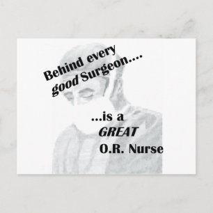 OR Nurse Postkarte