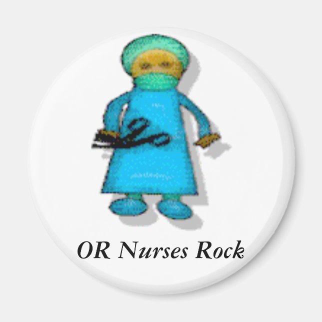 OR Nurses Rock Magnet (Vorne)