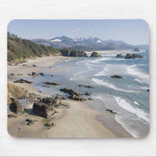 OR, Oregon Coast, Ecola Staat Park, Crescent 2 Mousepad