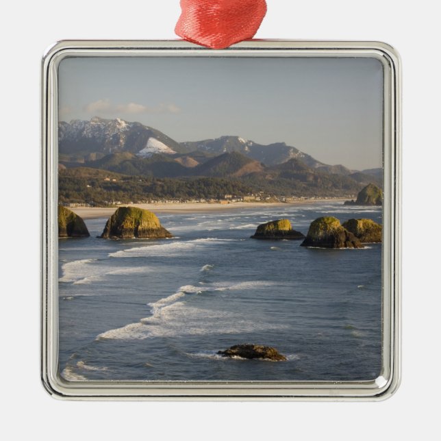 OR, Oregon Coast, Ecola Staat Park, Sicht auf 2 Silbernes Ornament (Vorne)