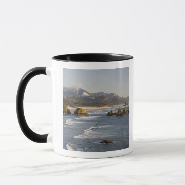 OR, Oregon Coast, Ecola Staat Park, Sicht auf 2 Tasse (Links)