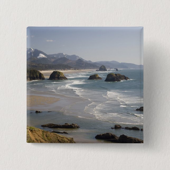 OR, Oregon Coast, Ecola Staat Park, Sicht auf Button (Vorderseite)