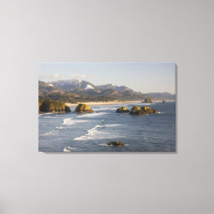 OR, Oregon Coast, Ecola Staat Park, Sicht auf Leinwanddruck