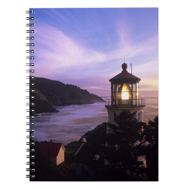 OR, Oregon Coast, Heceta Head Lighthouse, on Notizblock (Vorderseite)