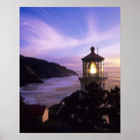 OR, Oregon Coast, Heceta Head Lighthouse on