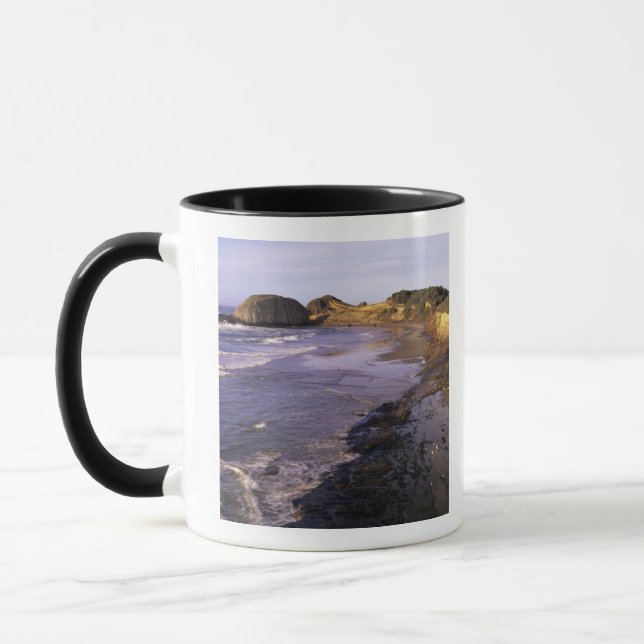 OR, Oregon Coast, Newport, Küstenlinie am Siegel Tasse (Links)