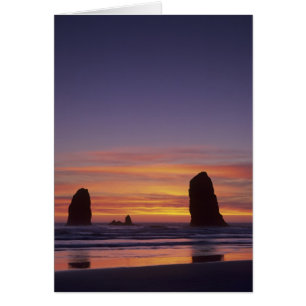 OR, Oregon-Küste, Cannon Beach, Meeresstapel bei