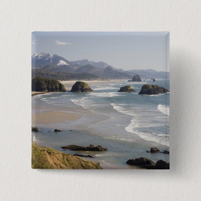 OR, Oregon-Küste, Ecola State Park, Crescent Button (Vorderseite)