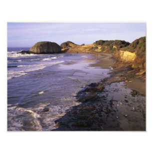 OR, Oregon-Küste, Newport, Küstenlinie bei Seal Fotodruck