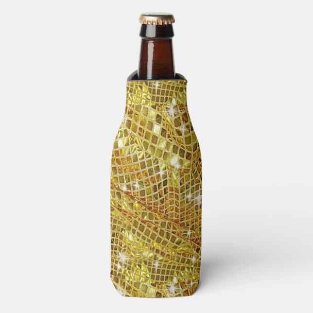 Or, Parties scintillant Faux, Glacière bouteille (Bottle Devant)