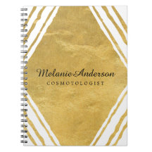 Or personnalisable et carnet blanc