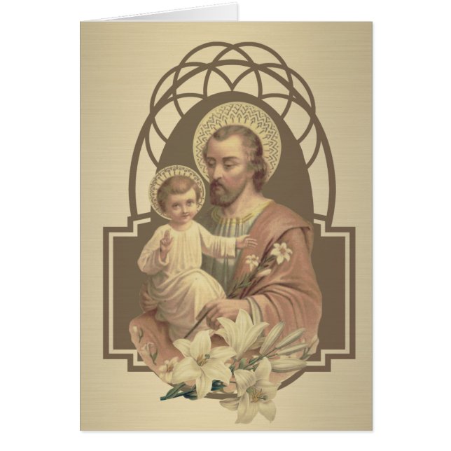 Or religieux de Jésus de bébé de St Joseph élégant (Devant)