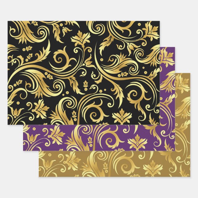 Or sur papier d'enveloppement de bijoux Feuille pl (Lot)