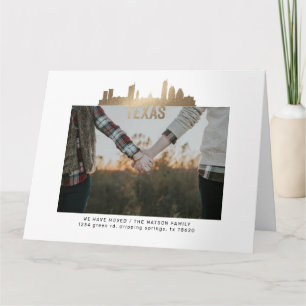 or texas state Moving Faire-part card