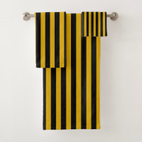 Or vertical et rayures noires