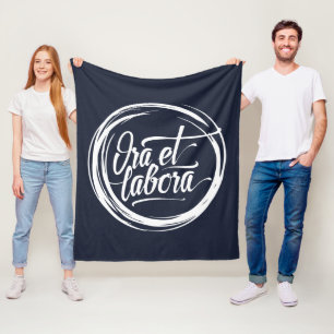 Ora et labora fleecedecke