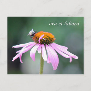 ora et labora postkarte