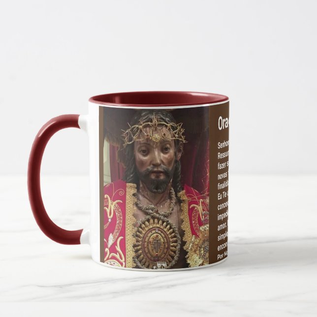 Oração Senhor Santo Cristo Em Caneca Tasse (Links)