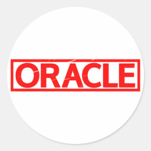 Oracle-Briefmarke Runder Aufkleber