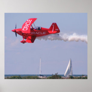 Oracle Challenger Over Lake Erie Poster