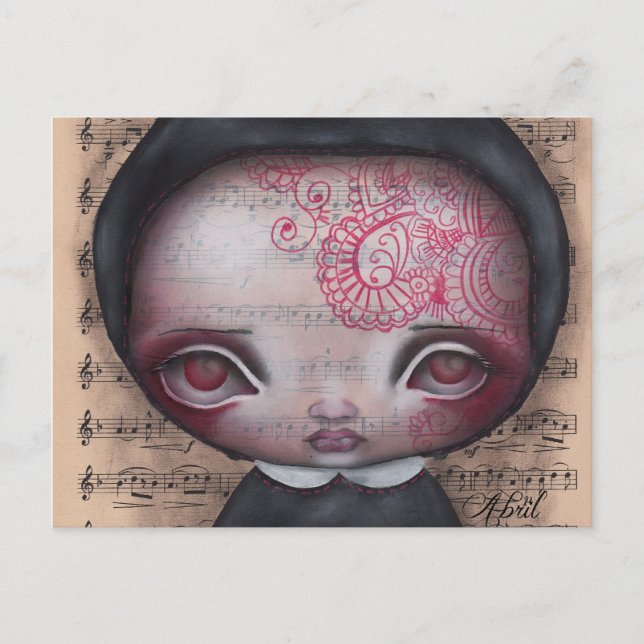 Oracle-Hexe Postkarte (Vorderseite)