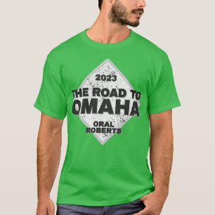Oral Roberts Road nach Omaha Uni Baseball 2023 T-Shirt