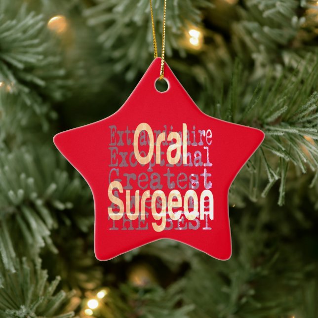 Oraler Chirurg Keramik Ornament (Baum)