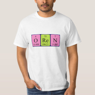 Orales Periodenname-Shirt T-Shirt