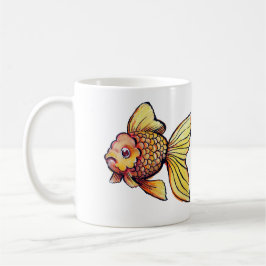 Oranda Extravagant Goldfish Illustration Kaffeetasse