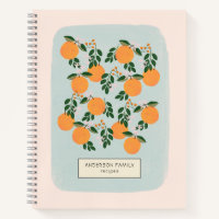 Orane Citrus Personalisiertes Rezept-Notebook