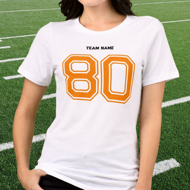 Orang Sports Team Individuelle Name, Spielernummer Tri-Blend Shirt (Von Creator hochgeladen)