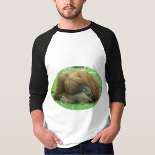 Orang-Utan der Baseball-Shirt Snoozing Männer T-Shirt