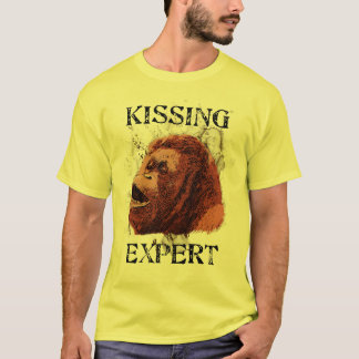 Orang-Utan, der Experten küsst T-Shirt