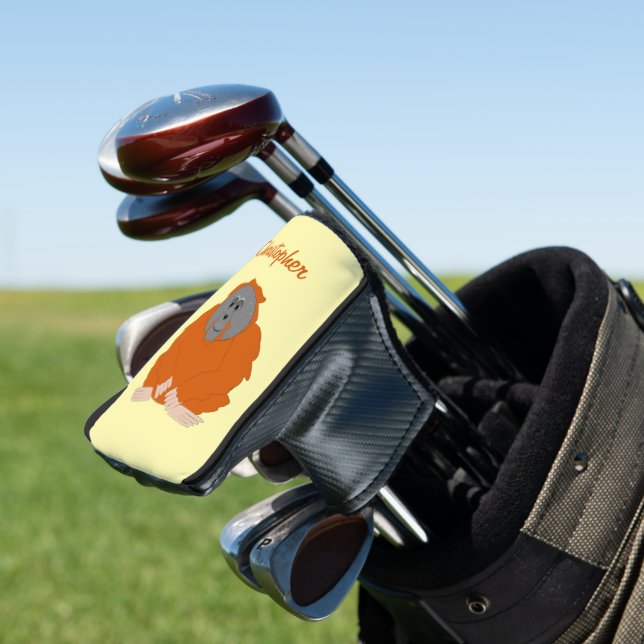 Orang-Utan-Design Golf Headcover (In Situ)