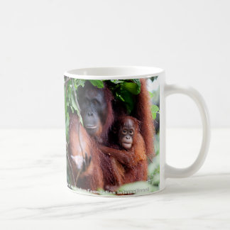 Orang-Utan Mutter und Baby Kaffeetasse
