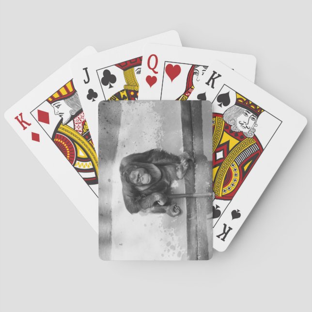Orang-Utan Spielkarten (Rückseite)