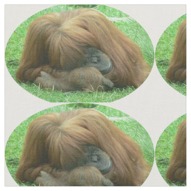 Orang-Utan Stoff (Nahaufnahme)
