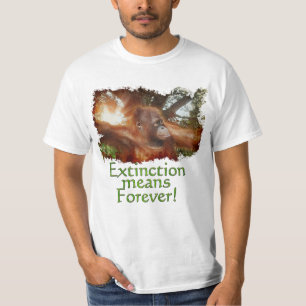 Orang-Utan u. Dschungel-Tier-Löschungs-T - Shirt
