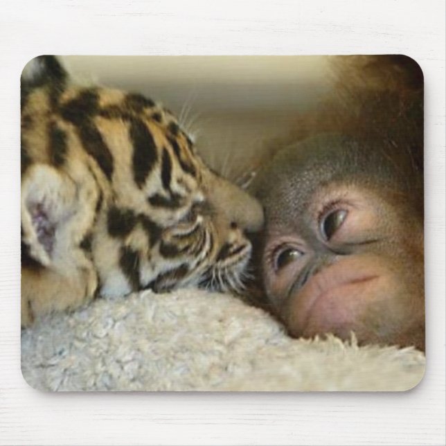Orang-Utan und Tiger Mousepad (Vorne)