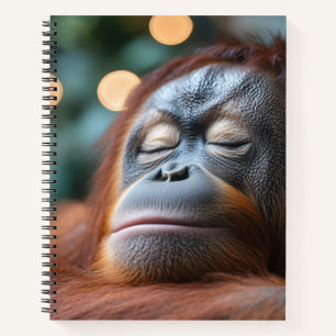 Orang-Utan Wildtier Entspannungsportrait Notizbuch