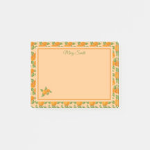 Orangales Zitrus-Rand Botanisches Design