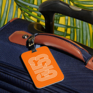 Orange 6453 Luggage Tag Gepäckanhänger