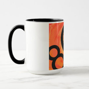 Orange 80 Decade Geburtstag Tasse