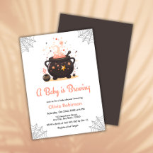Orange A Baby brütet Halloween Baby Dusche