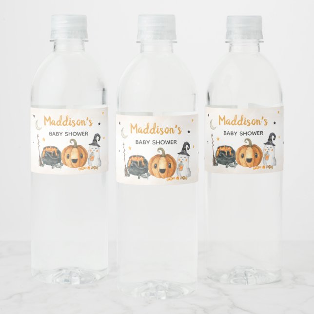 Orange A Little Boo Baby Dusche (Flaschen)