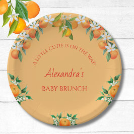 Orange A Little Süsse Citrus Baby Brunch Pappteller