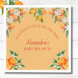 Orange A Little Süsse Citrus Baby Brunch Serviette